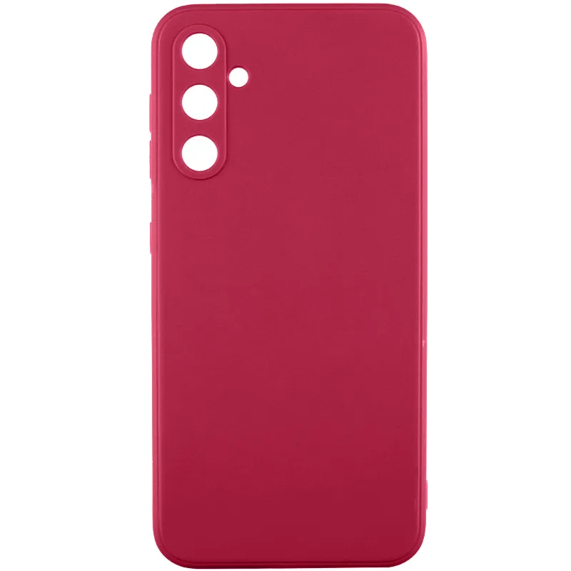 Цветной силиконовый чехол с защитой камеры для Samsung Galaxy A36 5G – Бордовый / Burgundy. Фото 1 из 2