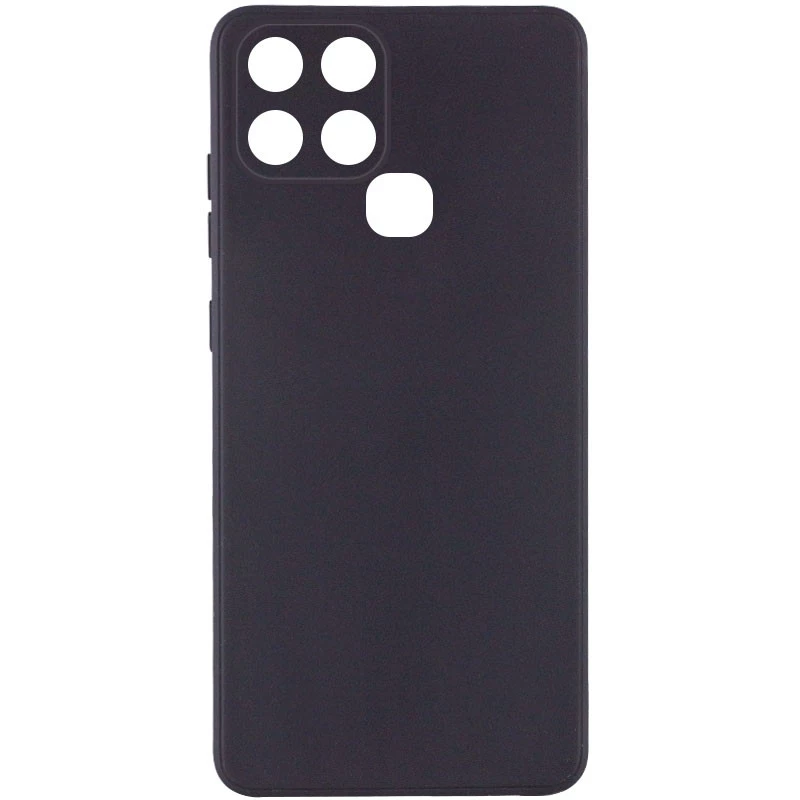 

Кольоровий силіконовий чохол із захистом камери на Infinix Smart 6 (Чорний / Black)
