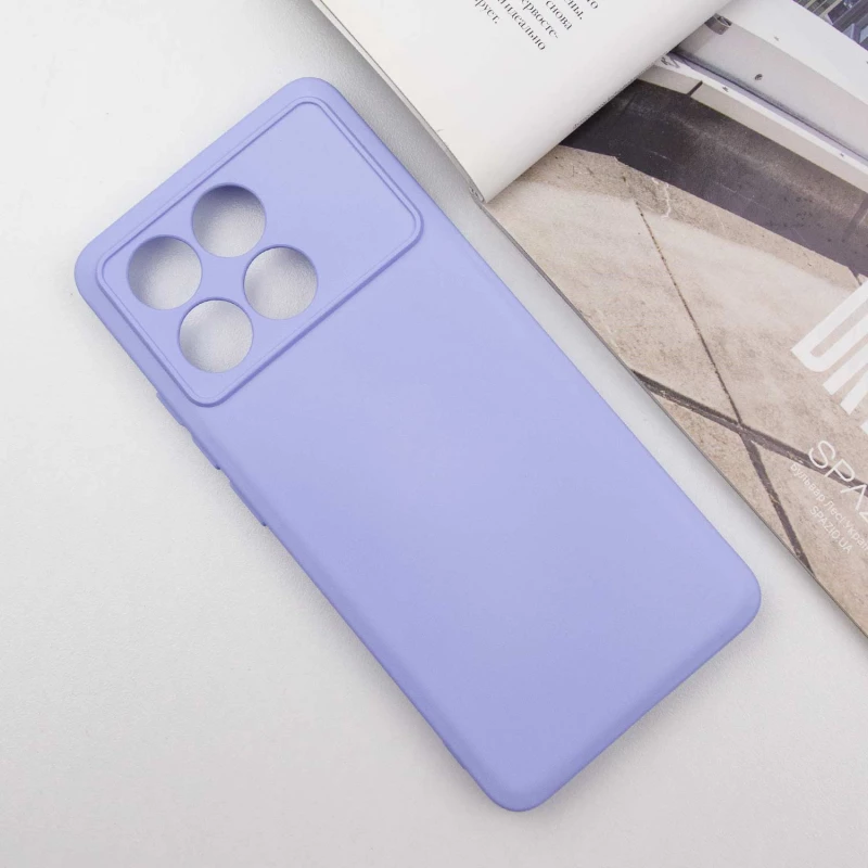 Чохол Silicone Case Lakshmi з закритою камерою на Xiaomi Poco X6 – Бузковий / Dasheen. Фото 2 з 6
