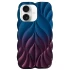 Силиконовый чехол Leaf для Apple iPhone 16 – Navy Blue / Plum. Фото 1 из 2