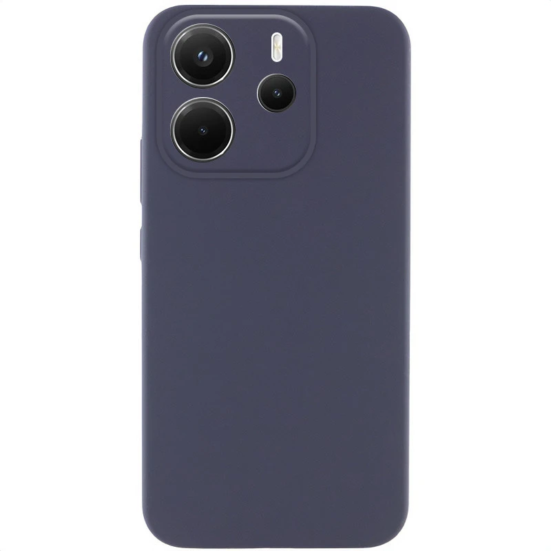 Чохол Silicone Case Lakshmi Premium із закритою камерою для Xiaomi Redmi Note 14 4G (Int. version) – Сірий / Dark Gray. Фото 1 з 1