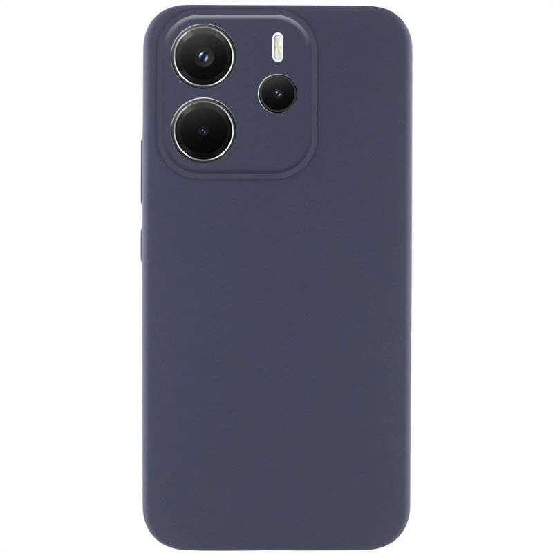 Чохол Silicone Case Lakshmi Premium з закритою камерою на Xiaomi Redmi Note 14 4G (Int. version) – Сірий / Dark Gray. Фото 1 з 1