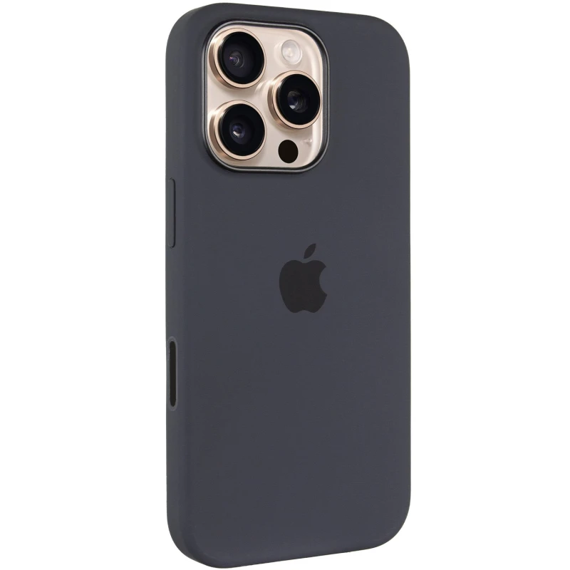 Силіконовий чохол ААА with Magsafe connection для Apple iPhone 16 Pro Max – Black. Фото 2 з 10