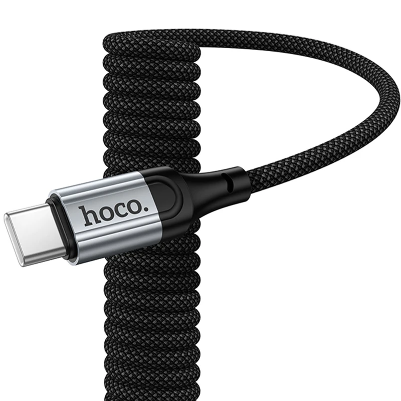 Дата кабель Hoco X121 Nuevo Type-C to Type-C 60W (1.5m) – Black. Фото 4 з 7