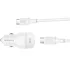 АЗП Borofone BZ34A Cloud PD20W (1USB-C) + кабель Type-C to Type-C – White. Фото 4 з 4