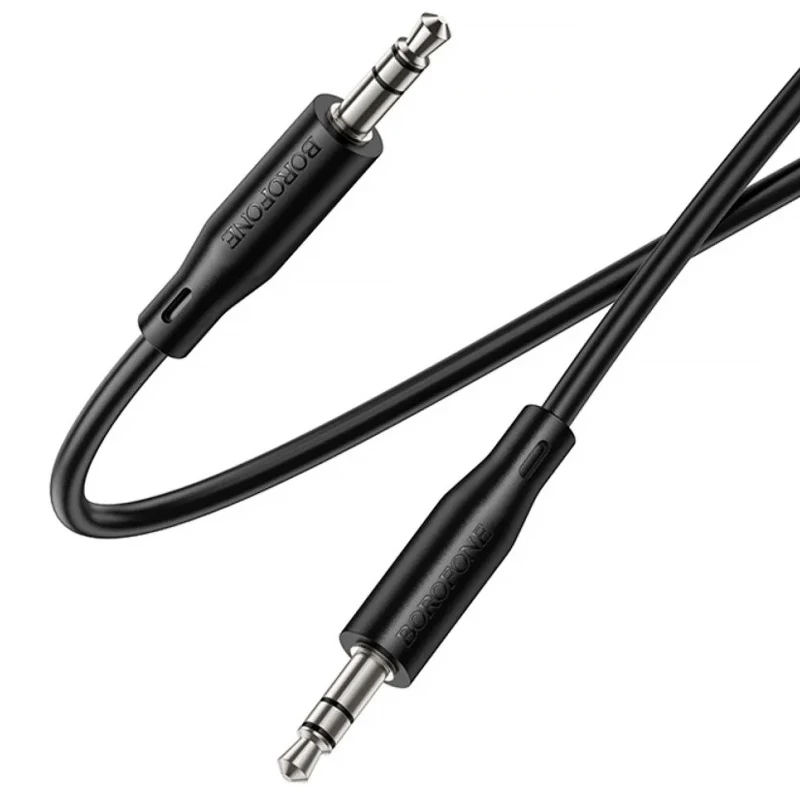 Аудио кабель Aux Borofone BL25 Nice (1m) – Black. Фото 7 из 12