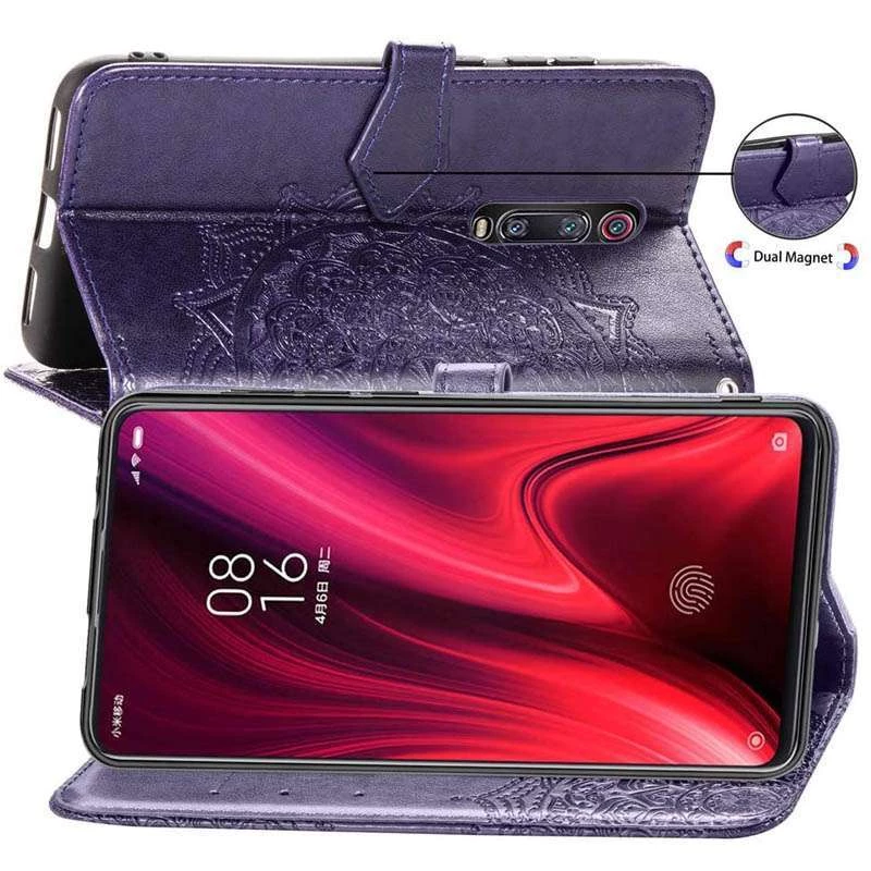 Шкіряний чохол-книжка Art Case з візитницею для Xiaomi Redmi K20 / K20 Pro / Mi9T / Mi9T Pro – Фіолетовий. Фото 4 з 6