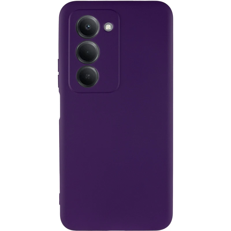 Кольоровий силіконовий чохол GETMAN із закритою камерою для Xiaomi Redmi 15 4G (Global) / 5G – Фіолетовий / Purple. Фото 4 з 7