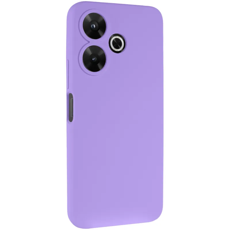 Чехол Silicone Case Lakshmi Premium з закритою камерою на Xiaomi Poco M6 4G – Сиреневый / Dasheen. Фото 1 из 10