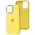 Чохол Silicone Case з металевими кнопками на Apple iPhone 12 (6.1") – Жовтий / Sunglow. Фото 1 з 9
