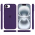 Чехол Silicone Case с закрытым низом для Apple iPhone 17e (6.1") – Фиолетовый / Amethyst. Фото 5 из 6