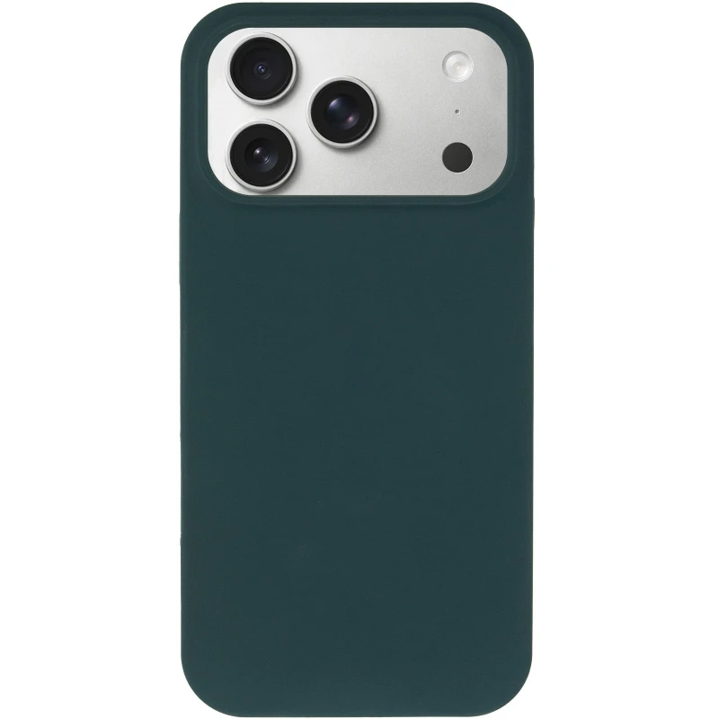 Чохол з закритим низом Silicone Case на Apple iPhone 17 Pro Max (6.9") – Зелений / Forest green. Фото 3 з 6