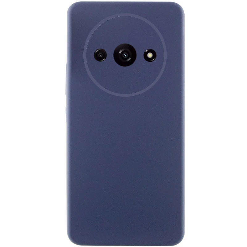 Чохол Silicone Case Lakshmi Premium із закритою камерою для Xiaomi Redmi A3 – Темно-синій / Midnight blue. Фото 1 з 2