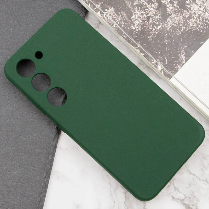 Чехол Silicone Case Lakshmi Premium з закритою камерою на Samsung Galaxy S22 – Зеленый / Cyprus Green. Фото 5 из 7