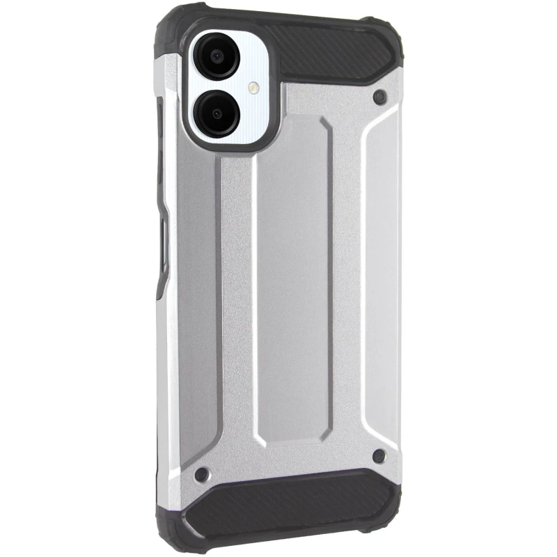 Протиударний чохол з посиленими кутами Immortal на Samsung Galaxy A06 – Срібний. Фото 2 з 8