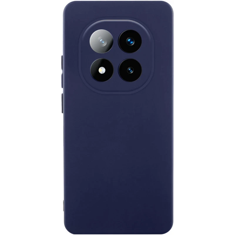 Чохол Silicone Case Lakshmi Premium із закритою камерою для Xiaomi Redmi Note 14 Pro 5G – Темно-синій / Midnight blue. Фото 1 з 1