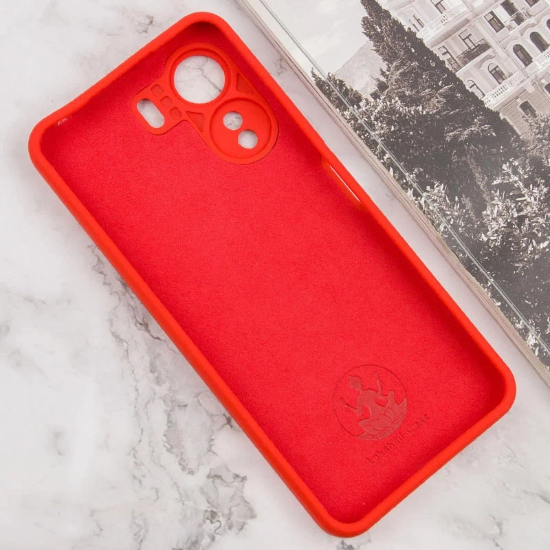 Чохол Silicone Case Lakshmi Premium L з закритою камерою на Xiaomi Redmi 13C – Червоний / Red. Фото 4 з 6