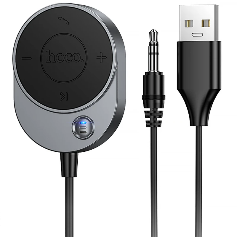 Bluetooth аудіо ресивер Hoco E150 Path AUX BT5.4 – Metal gray. Фото 1 з 6