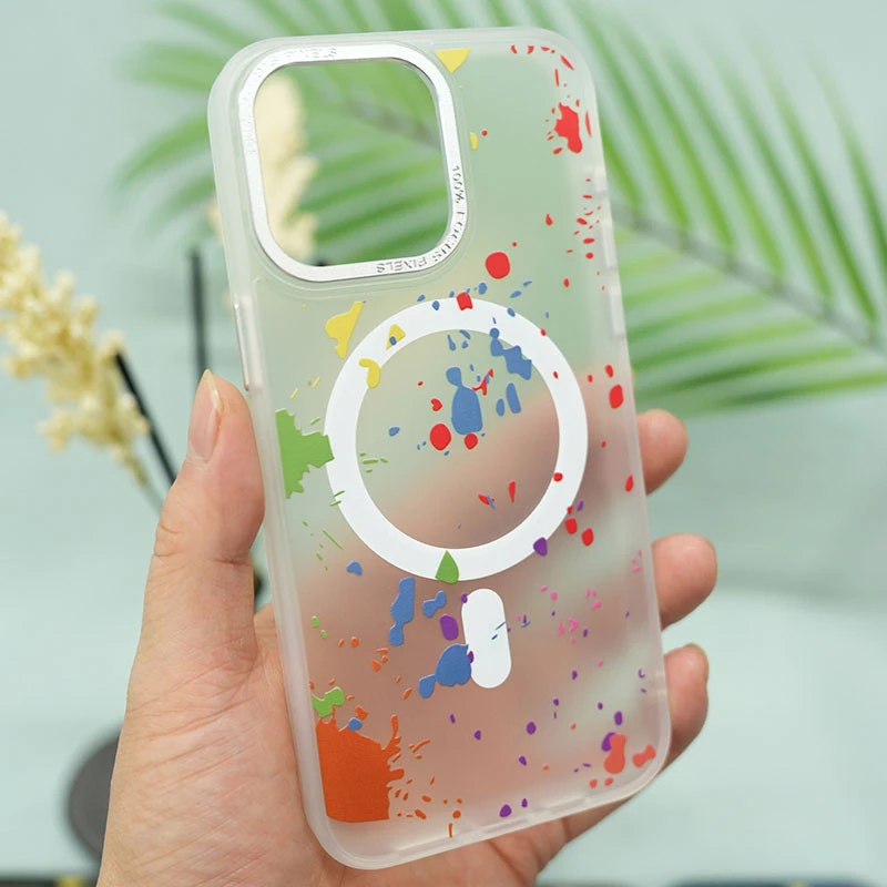 Чохол абстракція малювання з MagSafe на Apple iPhone 11 (6.1") – White. Фото 3 з 3