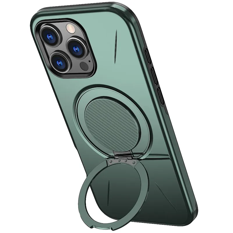 TPU+PC чохол Kalebol Magnetic Case для Apple iPhone 16 Pro Max – Grey Green. Фото 3 з 3