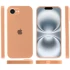 Чохол Silicone Case з закритим низом на Apple iPhone 17e (6.1") – Помаранчевий / Cantaloupe. Фото 4 з 6