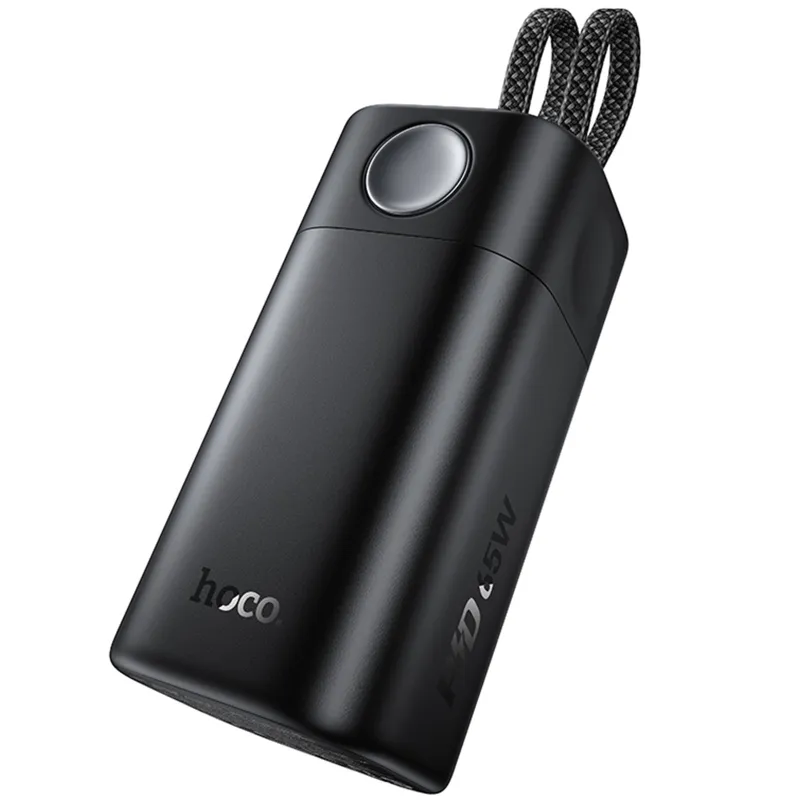 Портативное ЗУ Power Bank Hoco Q59 Chispeante PD65W with cables 20000 mAh – Black. Фото 6 из 7