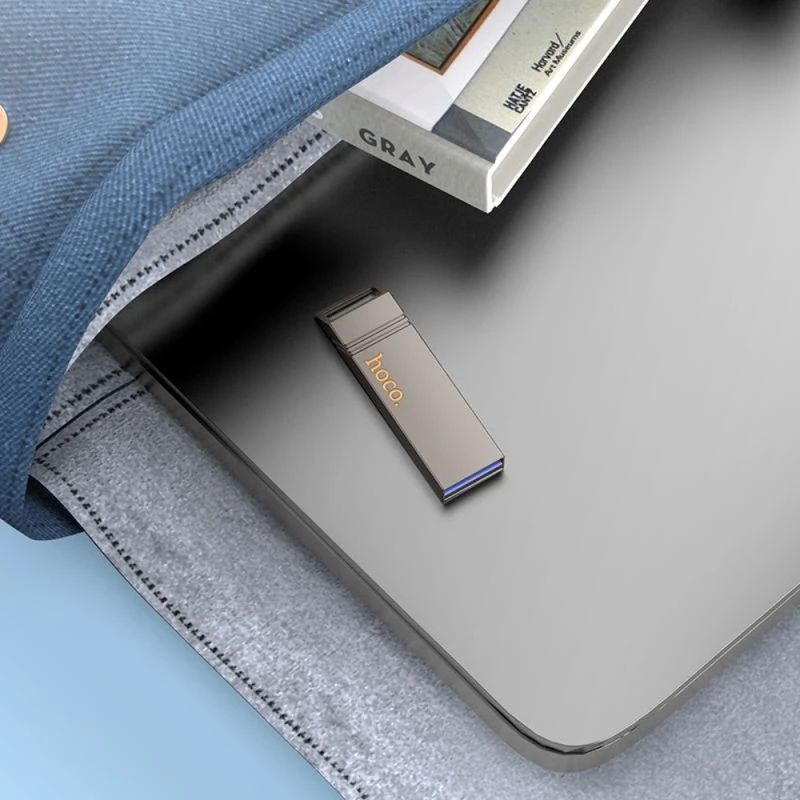 Флеш-накопитель Hoco UD13 USB3.2 - 256GB – Gray. Фото 5 из 6