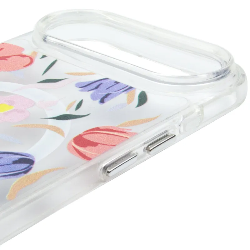 TPU+PC чохол Clear Garden with MagSafe для Apple iPhone 17 Air (6.5") – Tropical Art. Фото 5 з 6