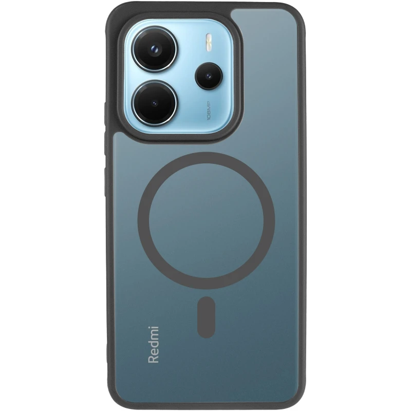 Чохол TPU Bloom with Magnetic Fit для Xiaomi Redmi Note 14 4G (Europe version) – Black. Фото 3 з 6
