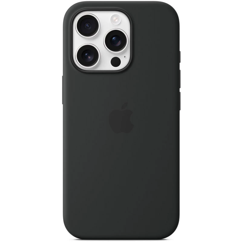 Силіконовий чохол ААА with Magsafe connection для Apple iPhone 16 Pro Max – Black. Фото 3 з 10