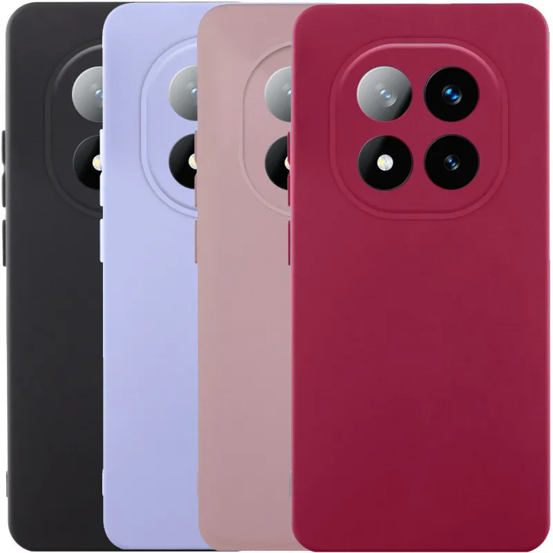 Цветной силиконовый чехол GETMAN с закрытой камерой на Xiaomi Redmi Note 14 Pro 4G фото 4 из 4