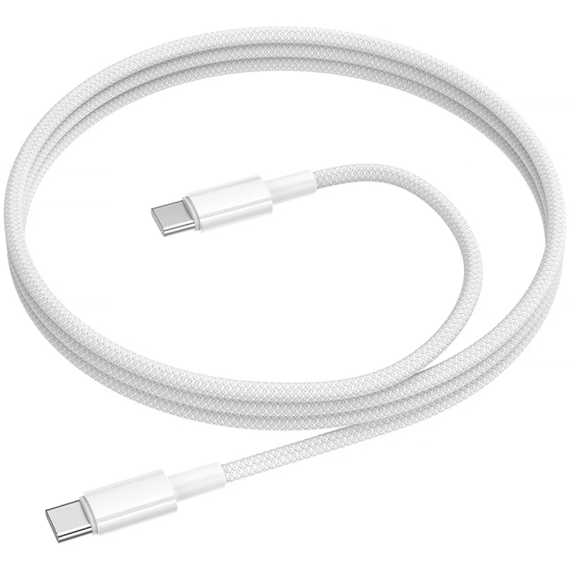 Дата кабель Borofone BX117 Source Type-C to Type-C 60W (1m) – White. Фото 3 из 3