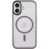 TPU+PC з металевими кнопками та MagSafe на Apple iPhone 16 – Сірий. Фото 1 з 6