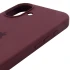 Чехол Silicone Case с закрытым низом для Apple iPhone 17 (6.3") – Бордовый / Plum. Фото 5 из 6