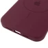 Чохол Silicone Case Full Protective (AA) V2 with MagSafe для Apple iPhone 17e (6.1") – Бордовий / Plum. Фото 6 з 6