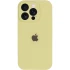 Чохол Silicone Case з захистом камери на Apple iPhone 16 Pro – Жовтий / Mellow Yellow. Фото 4 з 9
