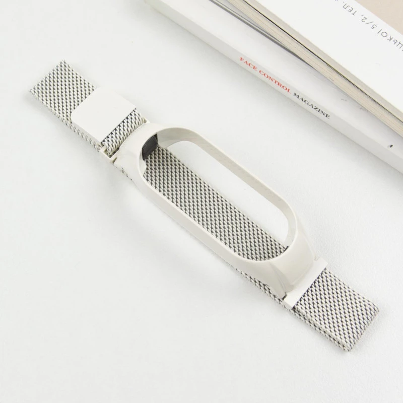 Ремінець Milanese Loop Design для Xiaomi Mi Band 9 – White. Фото 3 з 3