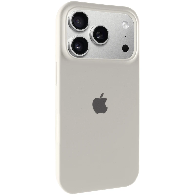 Чехол Silicone Case с закрытым низом для Apple iPhone 17 Pro (6.3") – Бежевый / Antigue White. Фото 1 из 6