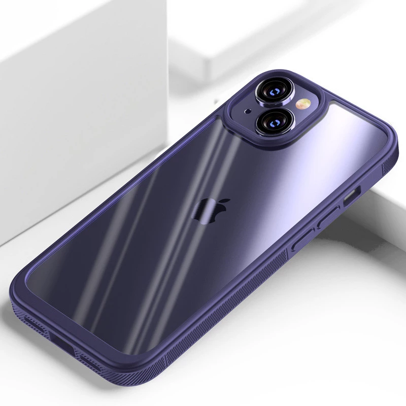 Силиконовый чехол с плотным ободком для Apple iPhone 14 (6.1") – Purple. Фото 2 из 3
