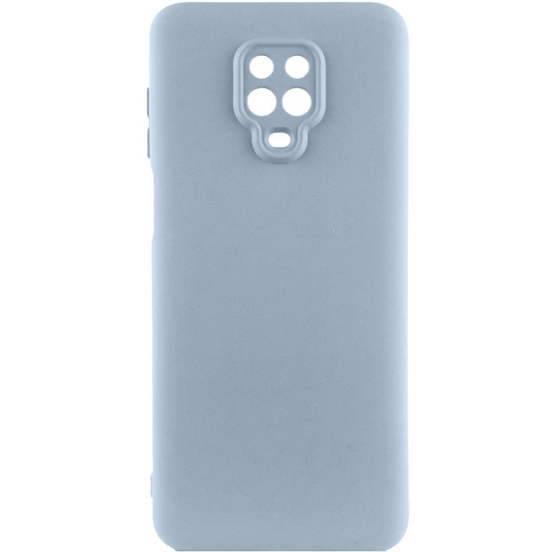Цветной силиконовый чехол GETMAN с закрытой камерой на Xiaomi Redmi Note 9s / Note 9 Pro / Note 9 Pro Max – Голубой / Lilac Blue. Фото 1 из 1
