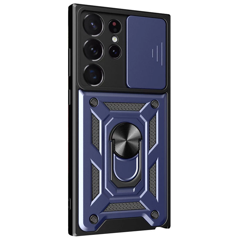 Протиударний чохол Serge Ring з захистом камери на Samsung Galaxy S24 Ultra – Синій. Фото 2 з 6