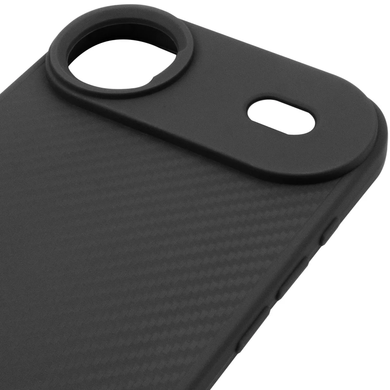 TPU чохол Carbon Protective with Magsafe для Apple iPhone 17 Air (6.5") – Black. Фото 7 з 8