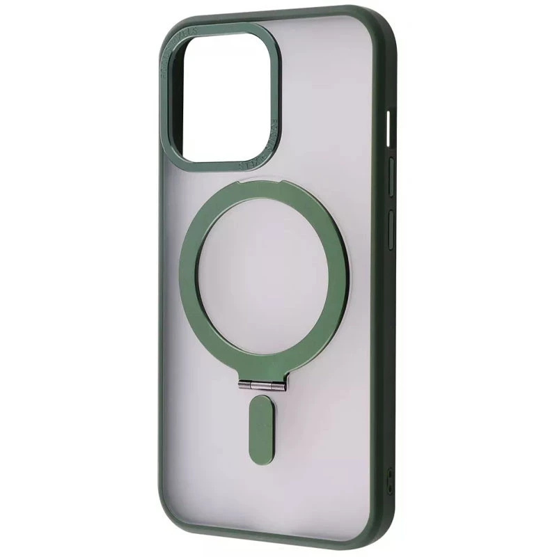 

TPU+PC чехол WAVE с кольцом и MagSafe на Apple iPhone 12 Pro (6.1") (Green)