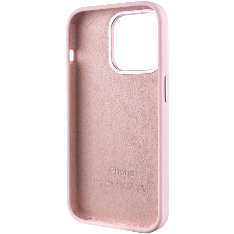 Чехол Silicone Case с металлическими кнопками для Apple iPhone 13 Pro Max (6.7") – Розовый / Chalk Pink. Фото 6 из 9