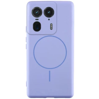 Чехол Silicone Cover Lakshmi Full Camera (AA) with Magnetic Fit для Motorola Edge 50 Ultra — Сиреневый / Dasheen