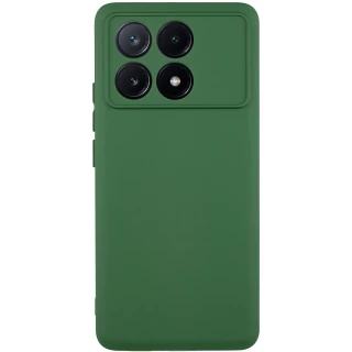 Чохол Silicone Case Lakshmi з закритою камерою на Xiaomi Poco X6 — Зелений / Dark green