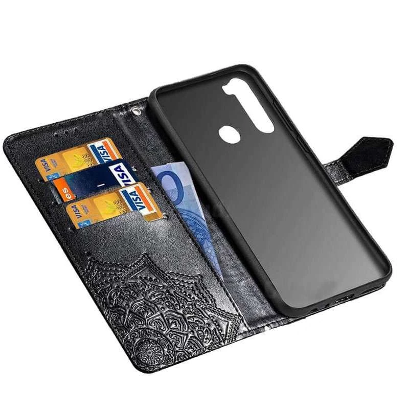 Кожаный чехол-книжка Art Case с визитницей для Xiaomi Redmi Note 8T – Черный. Фото 2 из 7