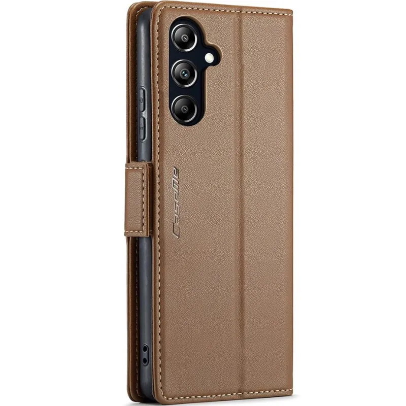 Шкіряний чохол-книжка CaseMe Nappa leather для Samsung Galaxy A36 5G – Brown. Фото 2 з 6