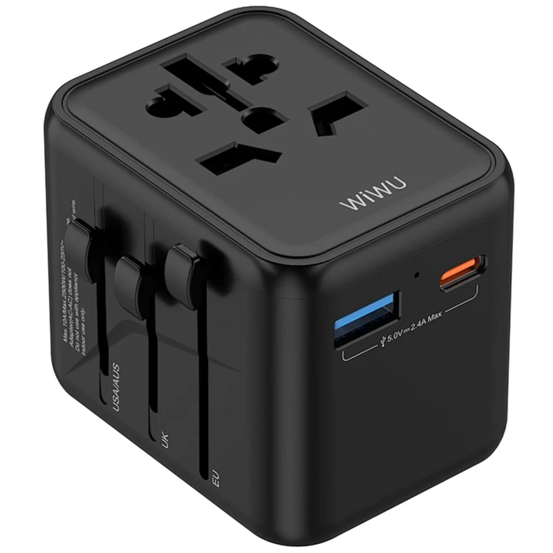 Мережевий універсальний перехідник WIWU UA012 Warrior 12W + 1USB-A/1C фото 1 з 1
