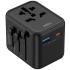 Мережевий універсальний перехідник WIWU UA012 Warrior 12W + 1USB-A/1C – Black. Фото 1 з 6